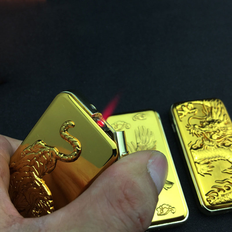 Electronic Lighter Both Rechargeable and Refillable Gas Windproof Metal 3D Dragon Tiger Eagle USB Cigarette Lighter Electronic Lighter Both Rechargeable and Refillable Gas Windproof Metal 3D Dragon Tiger Eagle USB Cigarette Lighter