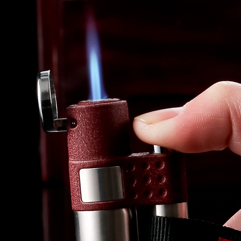 20pcs/lot Cool Butane Gas Windproof lighter Outdoor Portable isqueiro Jet Torch Lighter With Gift Box for men as christmas 20pcs/lot Cool Butane Gas Windproof lighter Outdoor Portable isqueiro Jet Torch Lighter With Gift Box for men as christmas gift