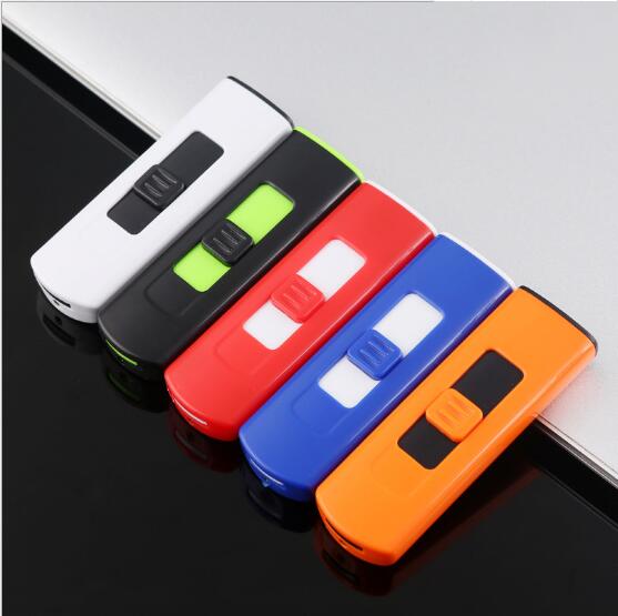 USB lighters, double side ignition creative gifts, windproof electronic cigar lighter.portable ultrathin lighter