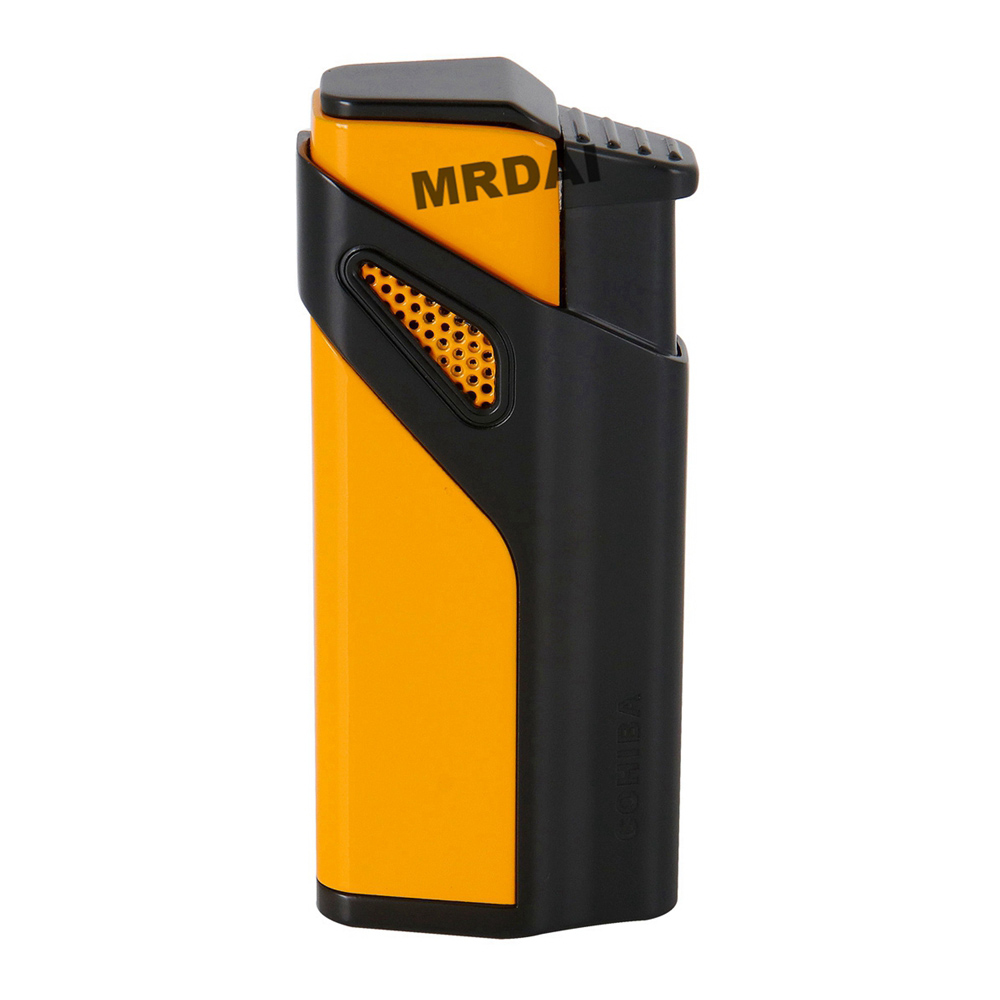 2108 Metal Cigar Lighter Windproof 3 Blue Torch Jet Flame Cigarette Refillable Inflatable Butane Gas Lighters Gift Box 2108 COHIBA Metal Cigar Lighter Windproof 3 Blue Torch Jet Flame Cigarette Refillable Inflatable Butane Gas Lighters Gift Box