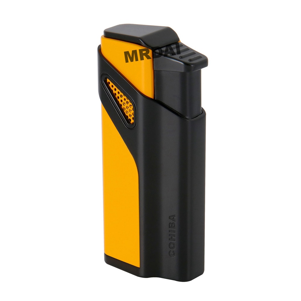 2108 Metal Cigar Lighter Windproof 3 Blue Torch Jet Flame Cigarette Refillable Inflatable Butane Gas Lighters Gift Box 2108 COHIBA Metal Cigar Lighter Windproof 3 Blue Torch Jet Flame Cigarette Refillable Inflatable Butane Gas Lighters Gift Box