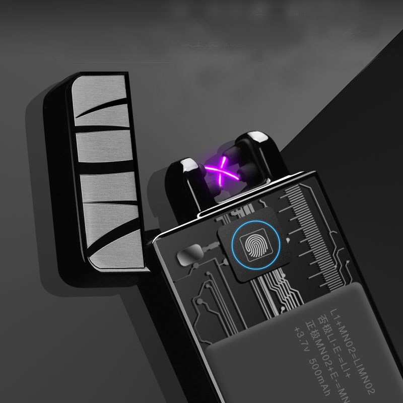 Double Arc Electric Lighters USB Charging Lighters For Cigarette Kitchen Smoke Lighters Fingerprint Operate Lighters Windproof Double Arc Electric Lighters USB Charging Lighters For Cigarette Kitchen Smoke Lighters Fingerprint Operate Lighters Windproof