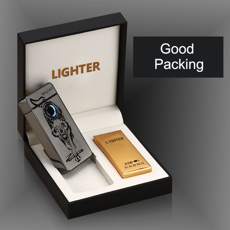 Double Arc Electric Lighters USB Charging Lighters For Cigarette Kitchen Smoke Lighters Fingerprint Operate Lighters Windproof Double Arc Electric Lighters USB Charging Lighters For Cigarette Kitchen Smoke Lighters Fingerprint Operate Lighters Windproof