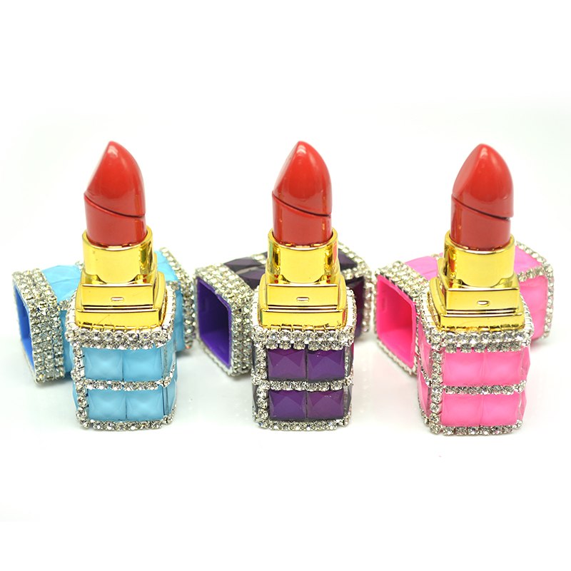 10pcs/lot Lipstick Shaped Lighter Refillable Butane Gas Torch Flame usb oil windproof lighter grinder cigarette pipe tabacco 10pcs/lot Lipstick Shaped Lighter Refillable Butane Gas Torch Flame usb oil windproof lighter grinder cigarette pipe tabacco