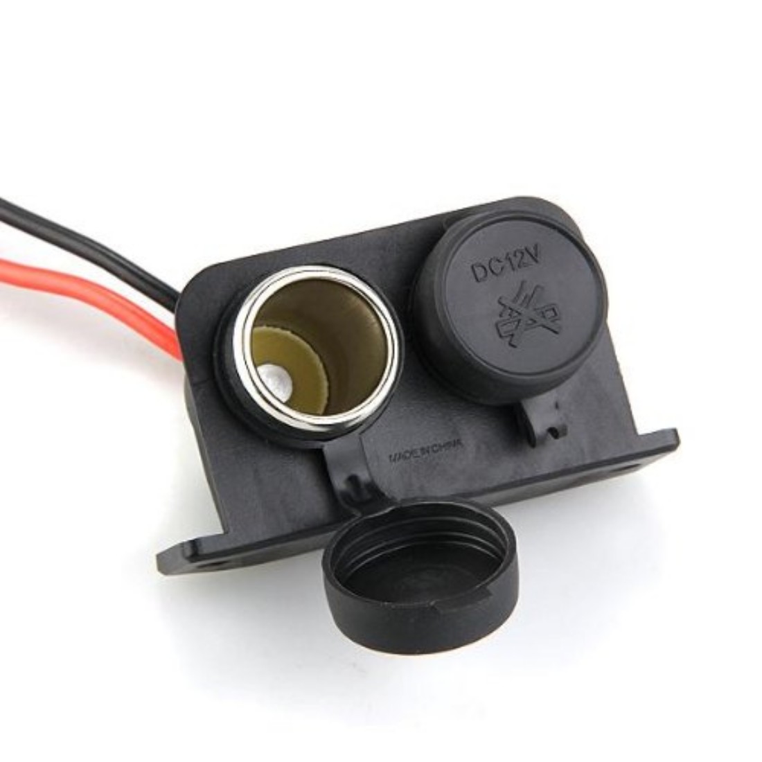 New Best Sell Cigarette Lighter Power DC 12V Adapter Twin Durable Plastic 12V Waterproof Motorbike about 85 x 45.5 x 55.5 mm New Best Sell Cigarette Lighter Power DC 12V Adapter Twin Durable Plastic 12V Waterproof Motorbike about 85 x 45.5 x 55.5 mm