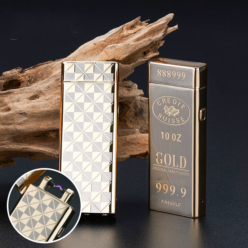 Creative Super Thin Metal Pulsed ARC Electronic Lighter Personality Windproof USB Cigarettes Lighter Creative Super Thin Metal Pulsed ARC Electronic Lighter Personality Windproof USB Cigarettes Lighter