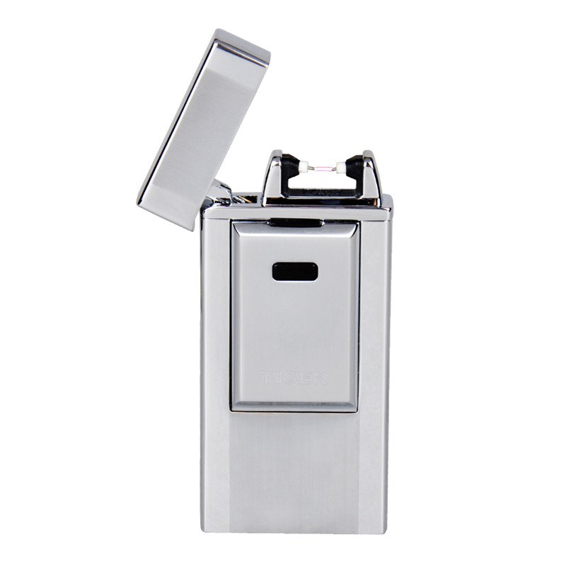 Tiger USB Rechargeable Electric Cigarette Lighters Arc Windproof Electronic Flameless Torch Metal Lighters Tiger USB Rechargeable Electric Cigarette Lighters High-end Arc Windproof Electronic Flameless Torch Metal Lighters