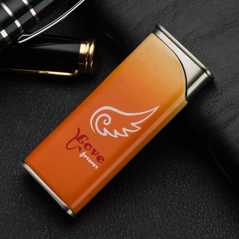 2pcs/lot New Butane zinc alloy lighter isqueiro with pakeage box gadgets encendedor for men 3 color select plasma lighter 2pcs/lot 2017 New Butane zinc alloy lighter isqueiro with pakeage box gadgets encendedor for men 3 color select plasma lighter