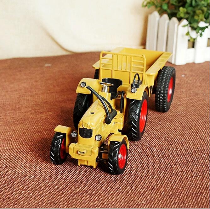 Yellow agricultural hanging type large tractor model toys with lighter metal crafts creative car decoration 25*8.5*8cm Yellow agricultural hanging type large tractor model toys with lighter metal crafts creative car decoration 25*8.5*8cm