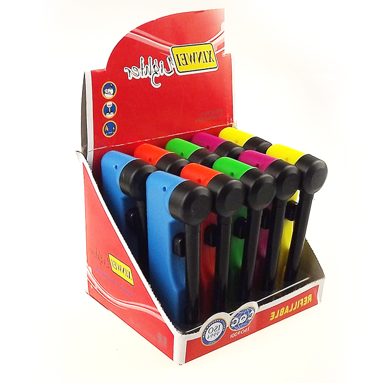 2pcs/lot New folding type 19cm flame cigarette lighter as smoking accessary or christmas 5 color plastic Lighter encendedor 2pcs/lot New folding type 19cm flame cigarette lighter as smoking accessary or christmas gift 5 color plastic Lighter encendedor