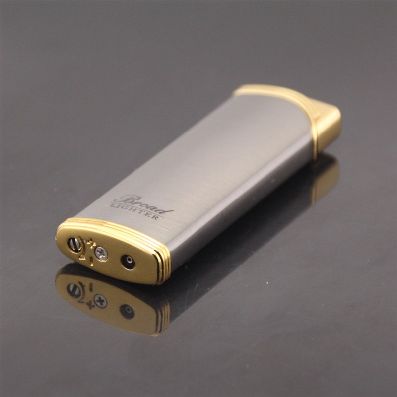 New Mini Slim Windproof Lighter Metal Flameless Torch Lighters Men Business Ts No Gas