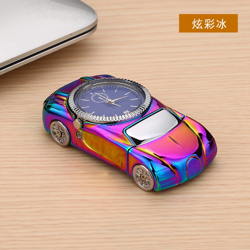 Creative Sports Car Shape with Watch Function Windproof Electronic Cigar Lighter Personality Rechargeable USB Lighter Creative Sports Car Shape with Watch Function Windproof Electronic Cigar Lighter Personality Rechargeable USB Lighter