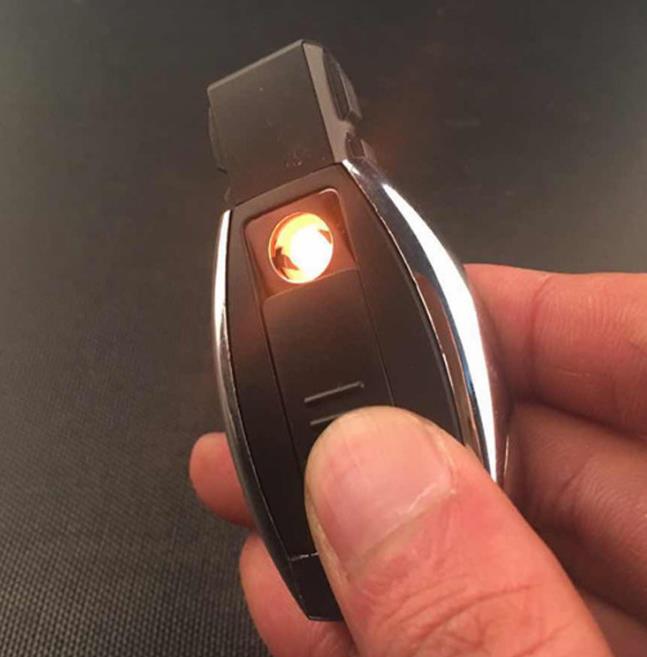 2PCS/LOT Hot selling Brand Car key Electronic flameless lighter USB charging Lighter 2PCS/LOT Hot selling Brand Car key Electronic flameless lighter USB charging Lighter