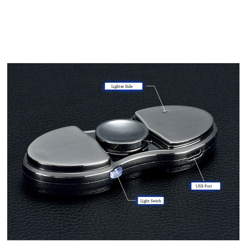 Electric Metal Hand Spinners With Light and Lighter 2 in 1 Function Shows Lovely and Romantic Text I LOVE YOU Electric Metal Hand Spinners With Light and Lighter 2 in 1 Function Shows Lovely and Romantic Text I LOVE YOU