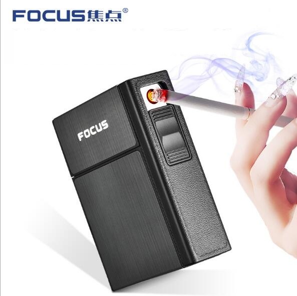 Cigarette box, 20 cigarettes pack, portable cigarette case, personalized and detachable USB lighter. Cigarette box, 20 cigarettes pack, portable cigarette case, personalized and detachable USB lighter.