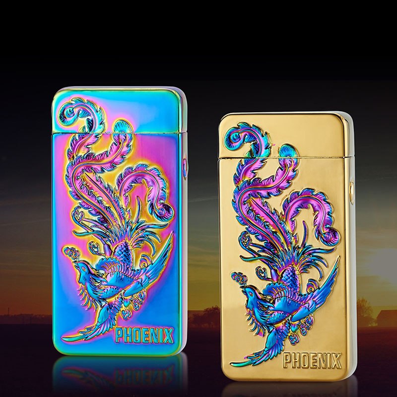 Double Arc Cigarette Lighter USB Charging Portable Pocket Lighter Dragon Eagle Pattern Creative Ignition Gifts For Friend Family Double Arc Cigarette Lighter USB Charging Portable Pocket Lighter Dragon Eagle Pattern Creative Ignition Gifts For Friend Family