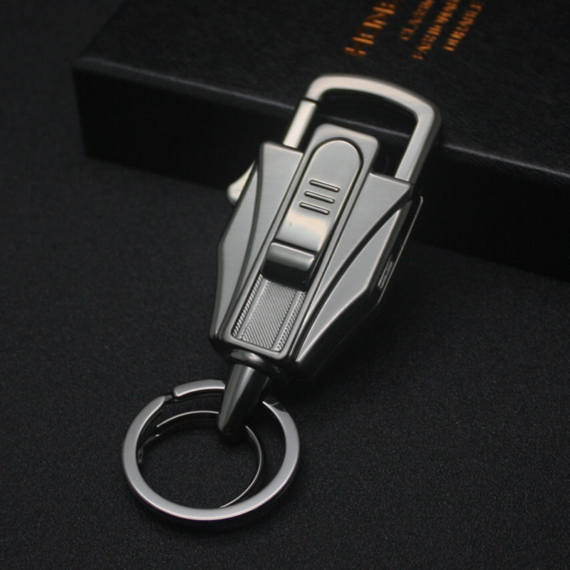 Multifunction Keychain Electronic Windproof Cigarette Lighter for Men ...