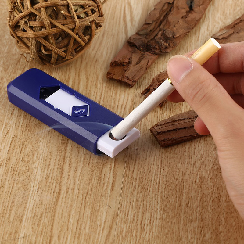 Portable USB Electronic Rechargeable Battery No Gas Flameless Cigar Cigarette Lighter Windproof Silent Gadget Case Portable USB Electronic Rechargeable Battery No Gas Flameless Cigar Cigarette Lighter Windproof Silent Gadget Case