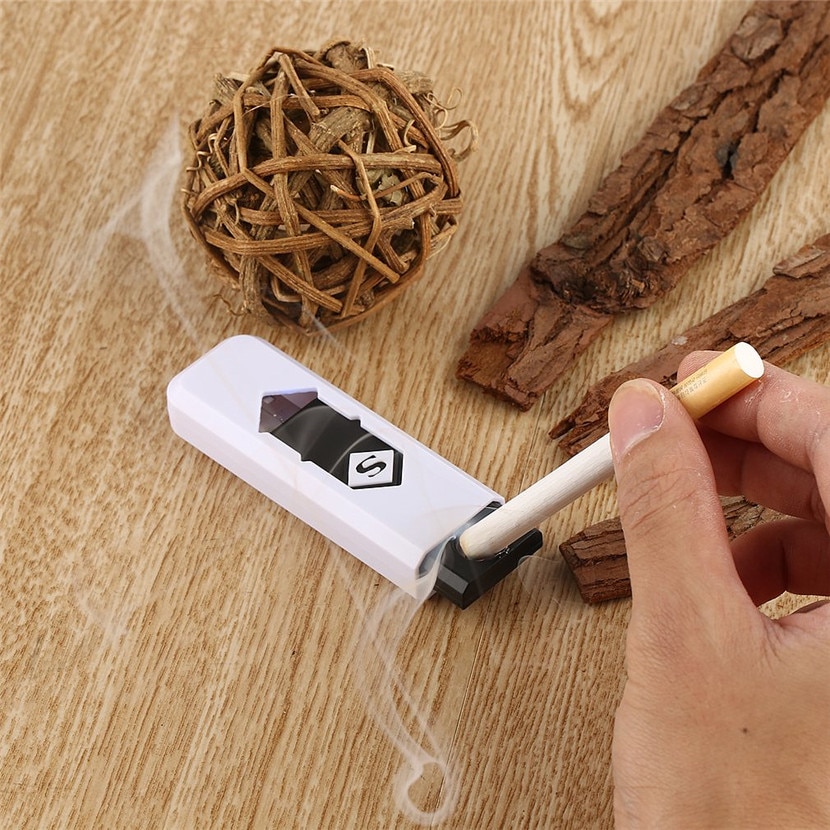 New Lighter Portable White USB Electronic Rechargeable Battery Flameless Cigar Cigarette Lighter Worldwide store Home Use New Lighter Portable White USB Electronic Rechargeable Battery Flameless Cigar Cigarette Lighter Worldwide store Home Use