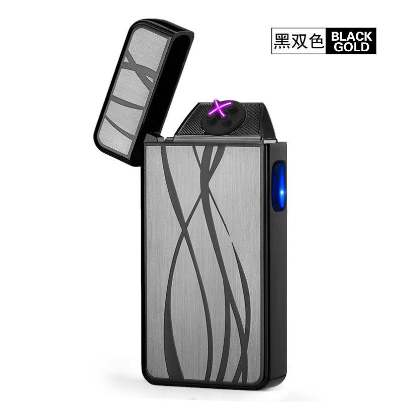 USB Rechargeable Flameless Windproof Smoking lighters Electronic Cigarette lighter Plasma Noble Double Pulsed Arc Lighter USB Rechargeable Flameless Windproof Smoking lighters Electronic Cigarette lighter Plasma Noble Double Pulsed Arc Lighter