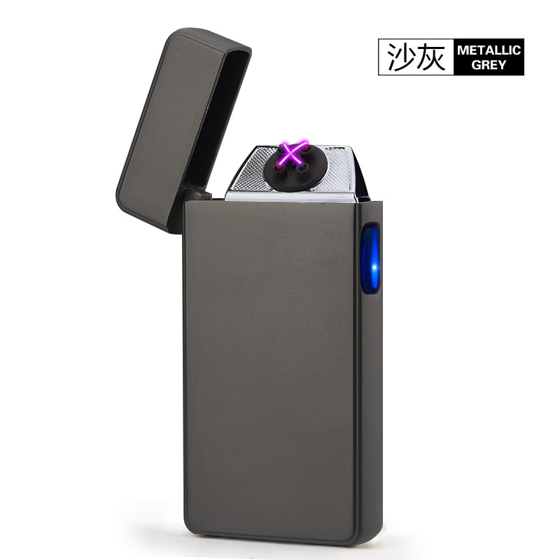 USB Rechargeable Flameless Windproof Smoking lighters Electronic Cigarette lighter Plasma Noble Double Pulsed Arc Lighter USB Rechargeable Flameless Windproof Smoking lighters Electronic Cigarette lighter Plasma Noble Double Pulsed Arc Lighter