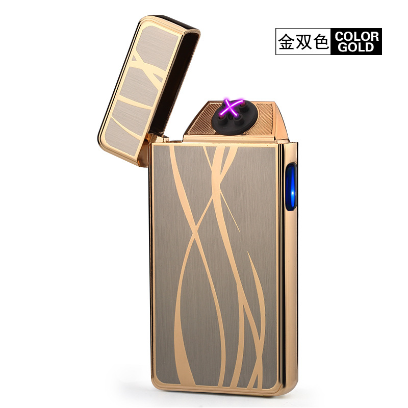 USB Rechargeable Flameless Windproof Smoking lighters Electronic Cigarette lighter Plasma Noble Double Pulsed Arc Lighter USB Rechargeable Flameless Windproof Smoking lighters Electronic Cigarette lighter Plasma Noble Double Pulsed Arc Lighter