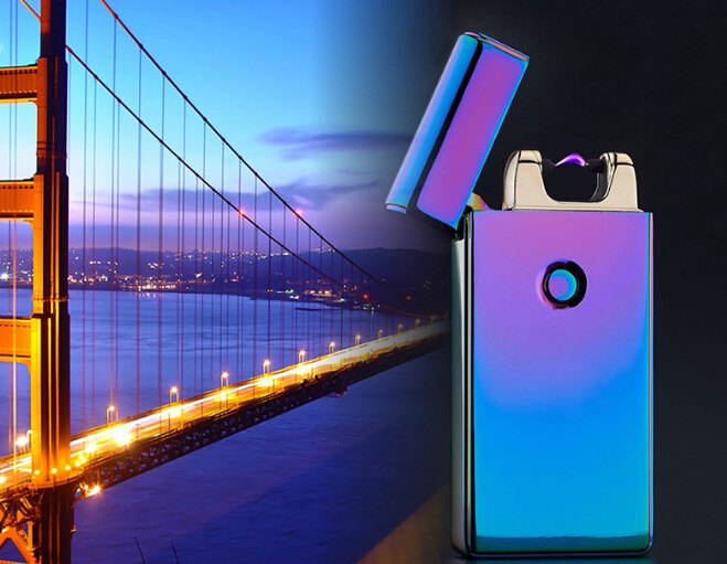 Hot Metal Electronic cigarette lighter Pulse Arc USB Charging Lighter Portable Rechargeable USB Briquet Encendedor windproof Hot Metal Electronic cigarette lighter Pulse Arc USB Charging Lighter Portable Rechargeable USB Briquet Encendedor windproof