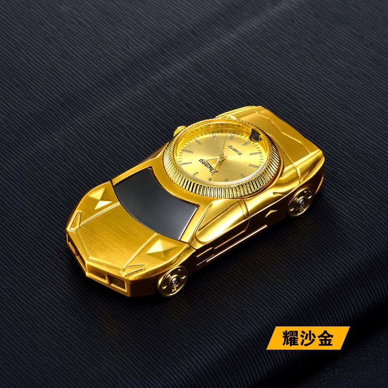 Personality Car Model with Watch Function Windproof USB Rechargeable Electronic Cigarette Lighters Personality Car Model with Watch Function Windproof USB Rechargeable Electronic Cigarette Lighters