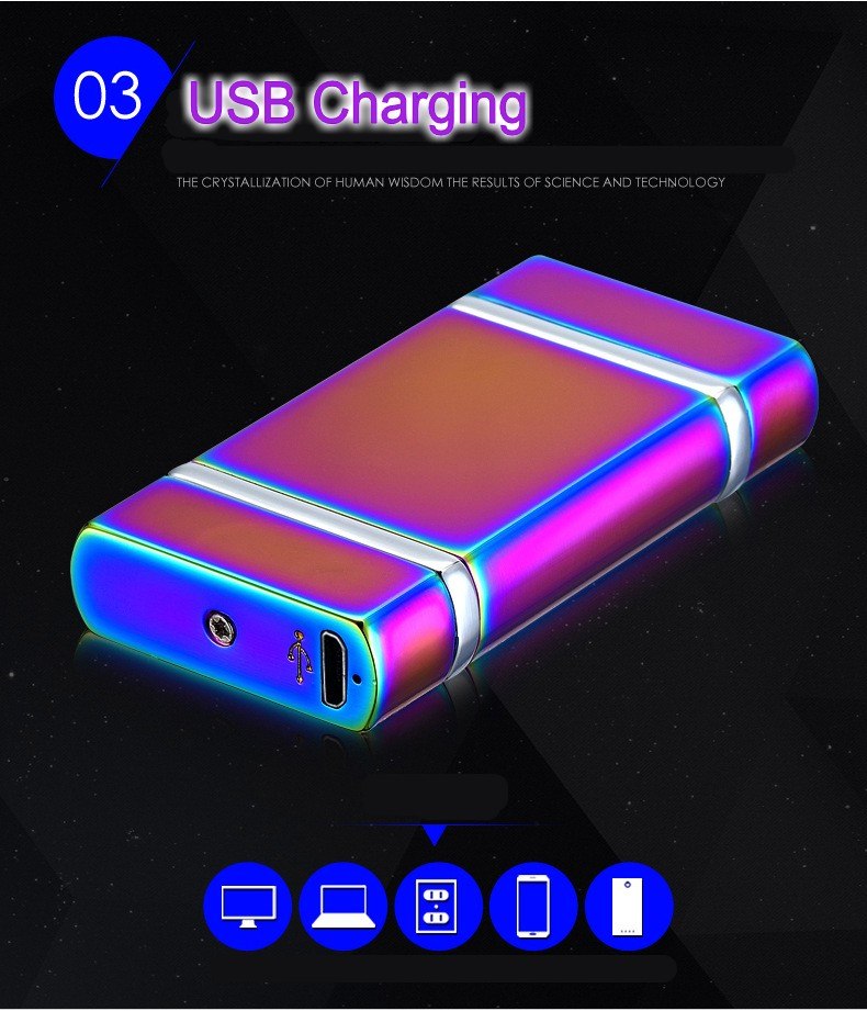 New 2 Cross Arc USB Electronic Lighter Double Arc Pulse Ligthers Novelty Light Sensitive Cigarette Lighters Windproof 2018 New 2 Cross Arc USB Electronic Lighter Double Arc Pulse Ligthers Novelty Light Sensitive Cigarette Lighters Windproof