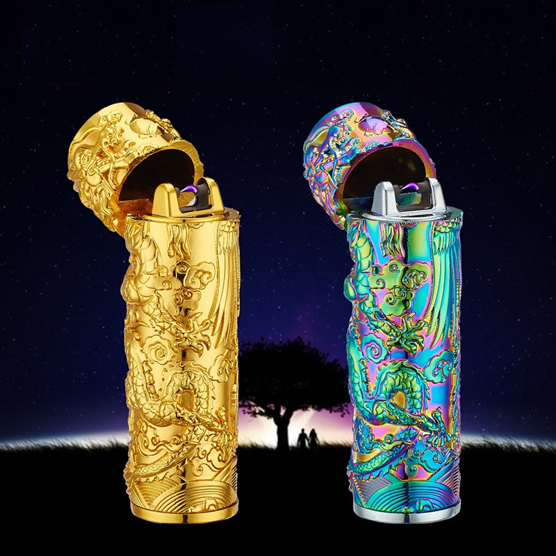 Creative Dragon Pillars Intelligent Induction Electric ARC Lighter Gravity Shaking Rechargeable USB Lighter Creative Dragon Pillars Intelligent Induction Electric ARC Lighter Gravity Shaking Rechargeable USB Lighter