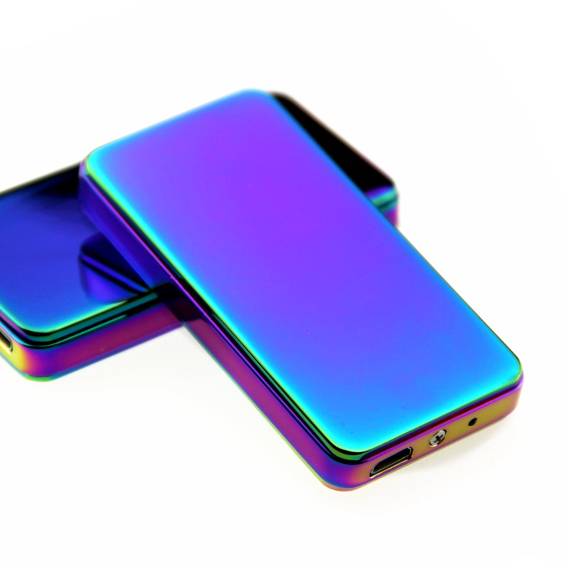 USB electronic lighter ice dazzle charging windproof cigarette lighter thin metal creative personality USB lighter USB electronic lighter ice dazzle charging windproof cigarette lighter thin metal creative personality USB lighter