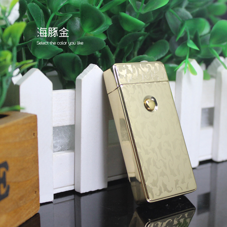 2PCS/LOT Creative Shinning Color Metal USB Charging Pulse Arc Lighter electronic cigarette lighter 2PCS/LOT Creative Shinning Color Metal USB Charging Pulse Arc Lighter electronic cigarette lighter