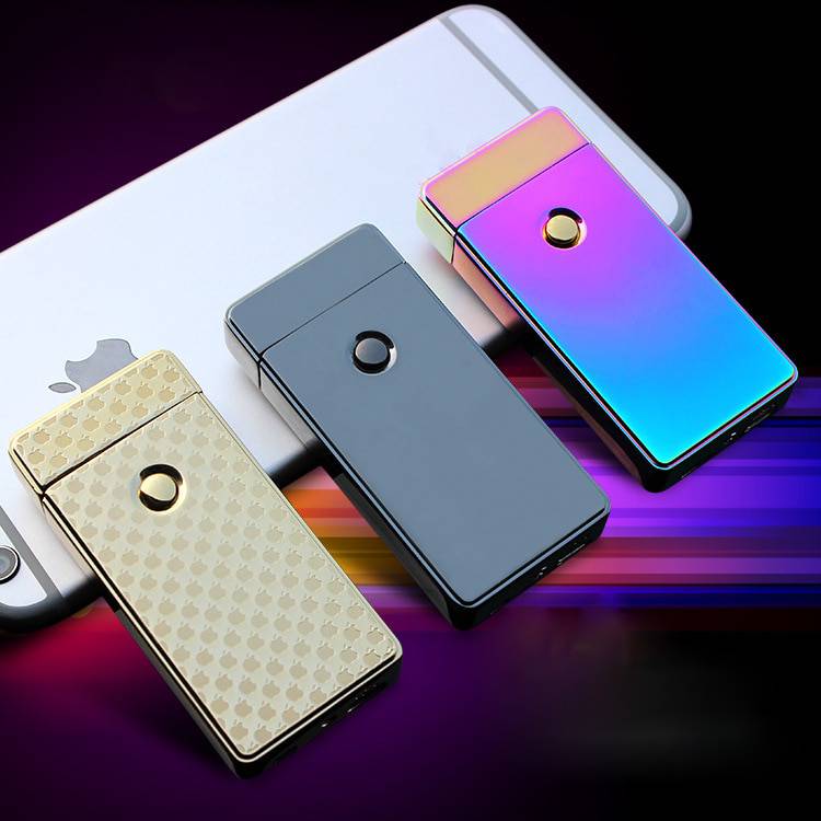 2PCS/LOT Creative Shinning Color Metal USB Charging Pulse Arc Lighter electronic cigarette lighter - Lightershop Online