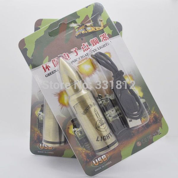 1pc Electronic Cigarette Lighter Rechargeable USB Lighters & Smoking Flameless Windproof Bullet Gift 1pc Electronic Cigarette Lighter Rechargeable USB Lighters & Smoking Accessories Flameless Windproof Bullet Gadgets Gift