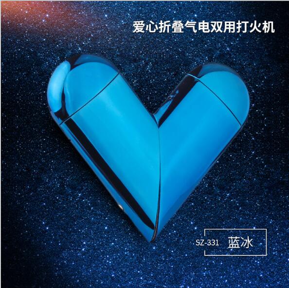 Creative LOVE model gas and electric usb rechargable lighter portable smoking accessories men’s Creative LOVE model gas and electric usb rechargable lighter portable smoking accessories men's gift
