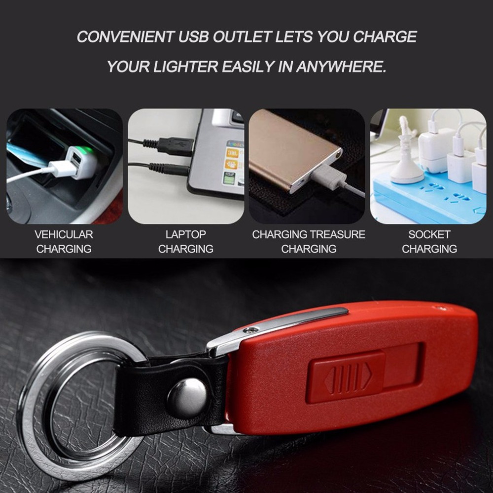 2 Colors Multifunctional Rechargeable Electronic USB Flameless Smoking Cigarette Lighter Key Ring Key Chain for Gift 2 Colors Multifunctional Rechargeable Electronic USB Flameless Smoking Cigarette Lighter Key Ring Key Chain for Gift