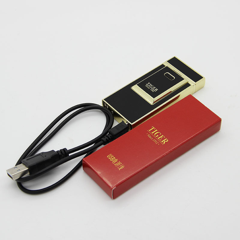 TIGER Original Electric Arc Tobacco Cigarette USB Lighter Rechargeable With Gift Box TIGER Original Electric Arc Tobacco Cigarette USB Lighter Rechargeable With Gift Box