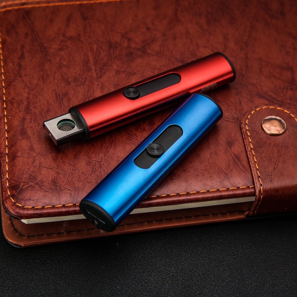 Compact Size USB Rechargeable Smoke Cigar Lighters Cylindrical Shape Windproof Mini Electric Double Side Smoking Lighter 2018 Compact Size USB Rechargeable Smoke Cigar Lighters Cylindrical Shape Windproof Mini Electric Double Side Smoking Lighter