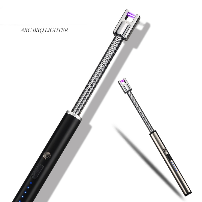 BBQ Flameless Lighter Long Electric Rechargeable USB Kitchen Lighter Plasma Pulsed Arc Windproof Electronic Cigarette Lighters BBQ Flameless Lighter Long Electric Rechargeable USB Kitchen Lighter Plasma Pulsed Arc Windproof Electronic Cigarette Lighters