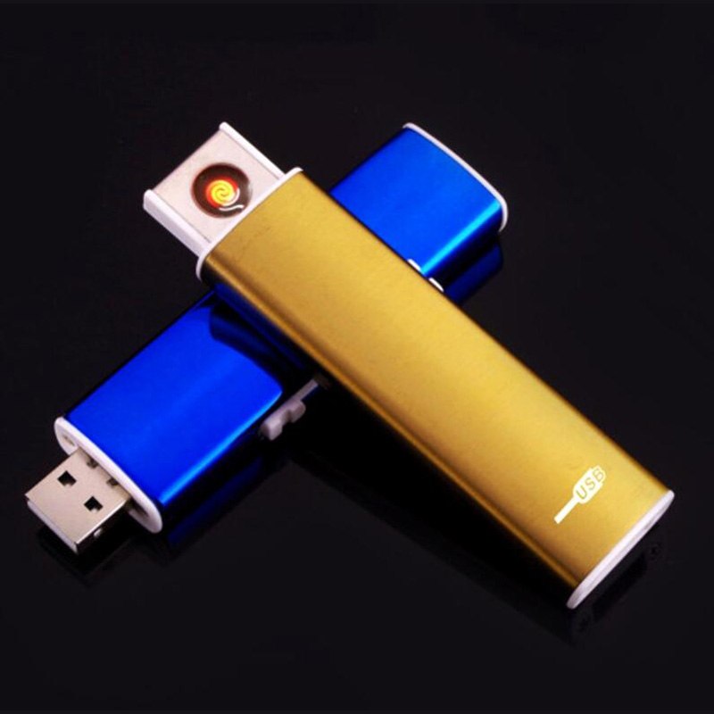Aluminum alloy USB Rechargeable Electronic Cigarette Lighter Flameless cigarette lighter Aluminum alloy USB Rechargeable Electronic Cigarette Lighter Flameless cigarette lighter