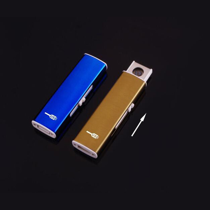 Aluminum alloy USB Rechargeable Electronic Cigarette Lighter Flameless cigarette lighter Aluminum alloy USB Rechargeable Electronic Cigarette Lighter Flameless cigarette lighter