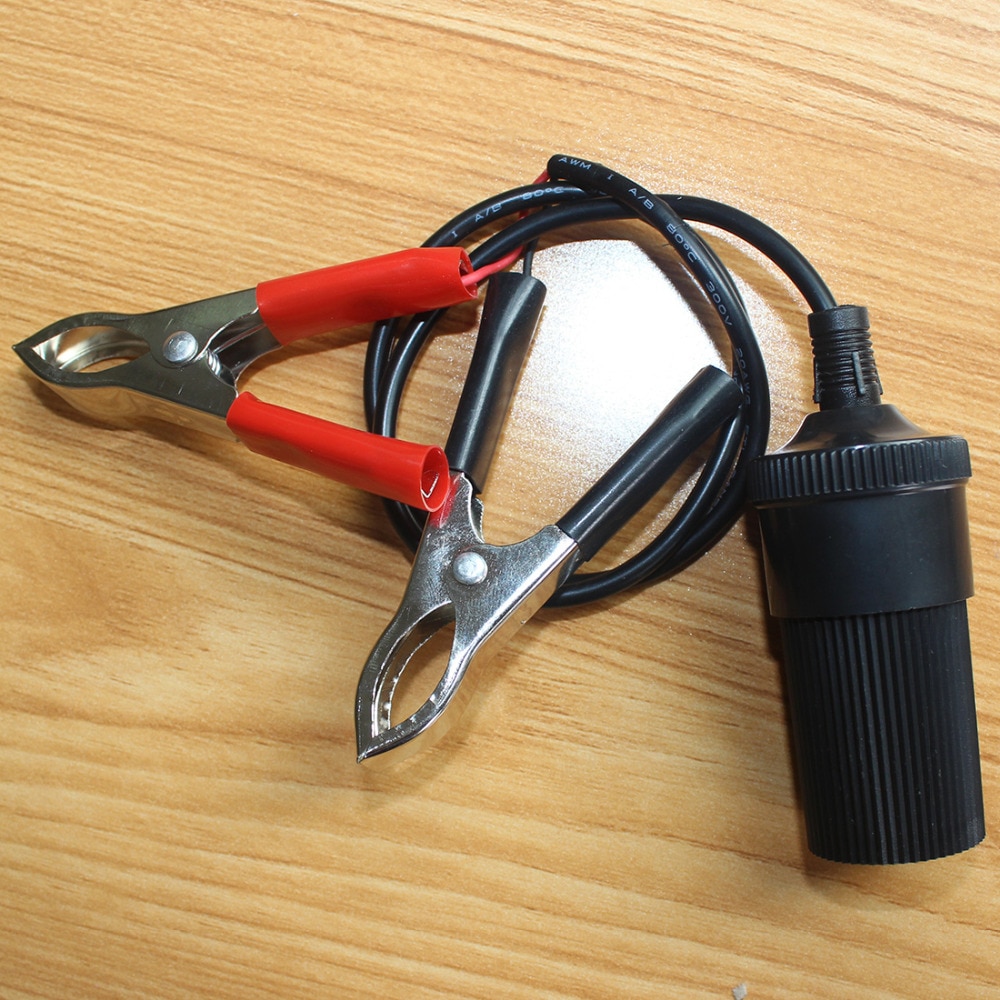 12V Auxiliary Socket Cigarette Lighter Clip On Crocodile Leisure Battery Clips Car Charger Power Cable 12V Auxiliary Socket Cigarette Lighter Clip On Crocodile Leisure Battery Clips Car Charger Power Cable