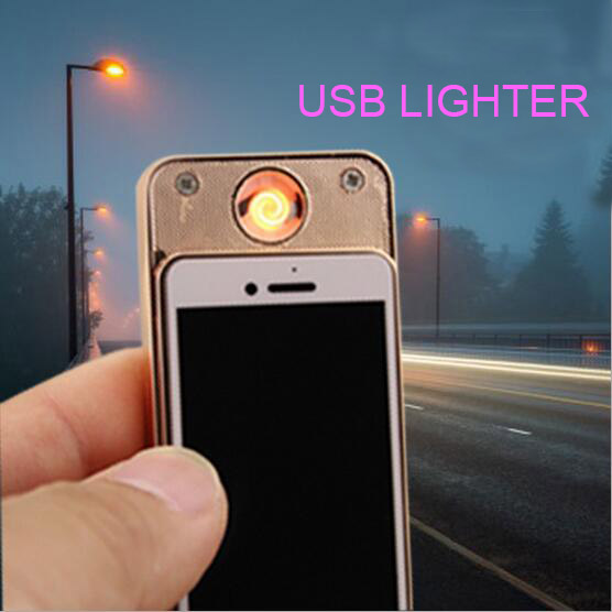 rose golden USB electronic cigarette USB rechargeable lighter, men’s rose golden USB electronic cigarette USB rechargeable lighter, men's gift