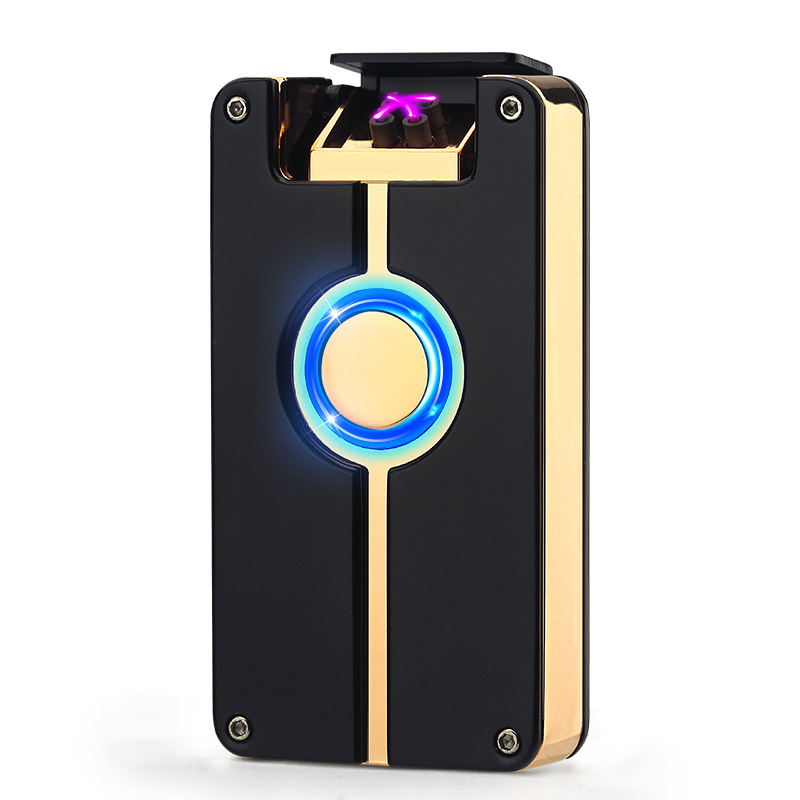 USB Charger Double Fire Lighter Metal Clap Arc Pulse Electronic Cigarette Lighter Windproof Double Arc Cigarette Lighter USB Charger Double Fire Lighter Metal Clap Arc Pulse Electronic Cigarette Lighter Windproof Double Arc Cigarette Lighter
