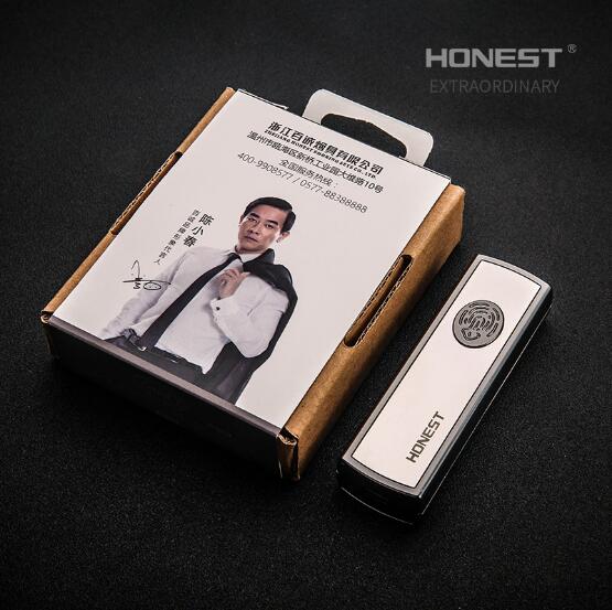 HONEST USB lighter charging creative anti wind double arc male character cigar lighter HONEST new USB lighter charging creative anti wind double arc male character cigar lighter