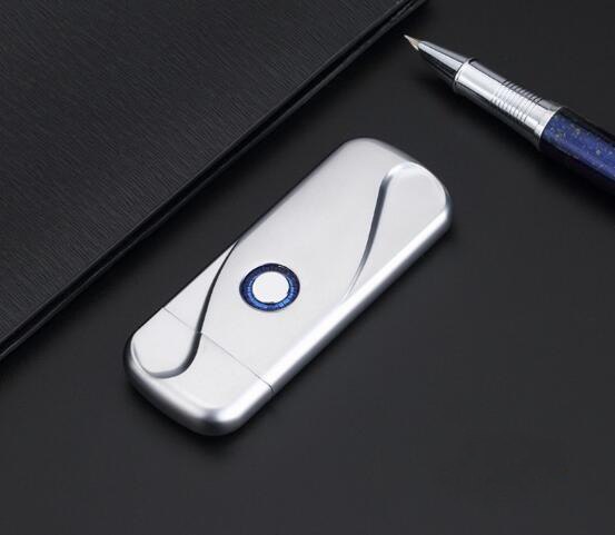USB charging lighter creative windproof male fingerprint induction electronic cigarette lighter USB charging lighter creative windproof male fingerprint induction electronic cigarette lighter