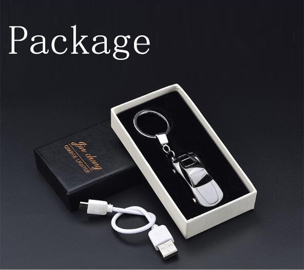 Creative mini car model lighters USB electrical lighter portable key buckles men’s Creative mini car model lighters USB electrical lighter portable key buckles men's gift