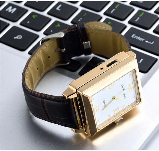 Creative personality watch charging lighter usb cigarette lighter metal man with a watch lighter Creative personality watch charging lighter usb cigarette lighter metal man with a watch lighter