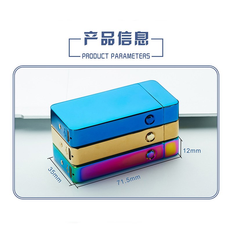Navpeck 10pcs/lot New Fashion and Hot Selling USB Electric Dual Arc Metal Flameless Torch Rechargeable Windproof Lighter
