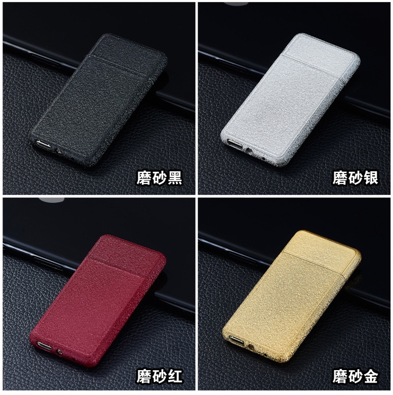 Metal Wind-proof Personality of Ultra-thin USB Charging Cigar Lighter Metal Wind-proof Personality of Ultra-thin USB Charging Cigar Lighter